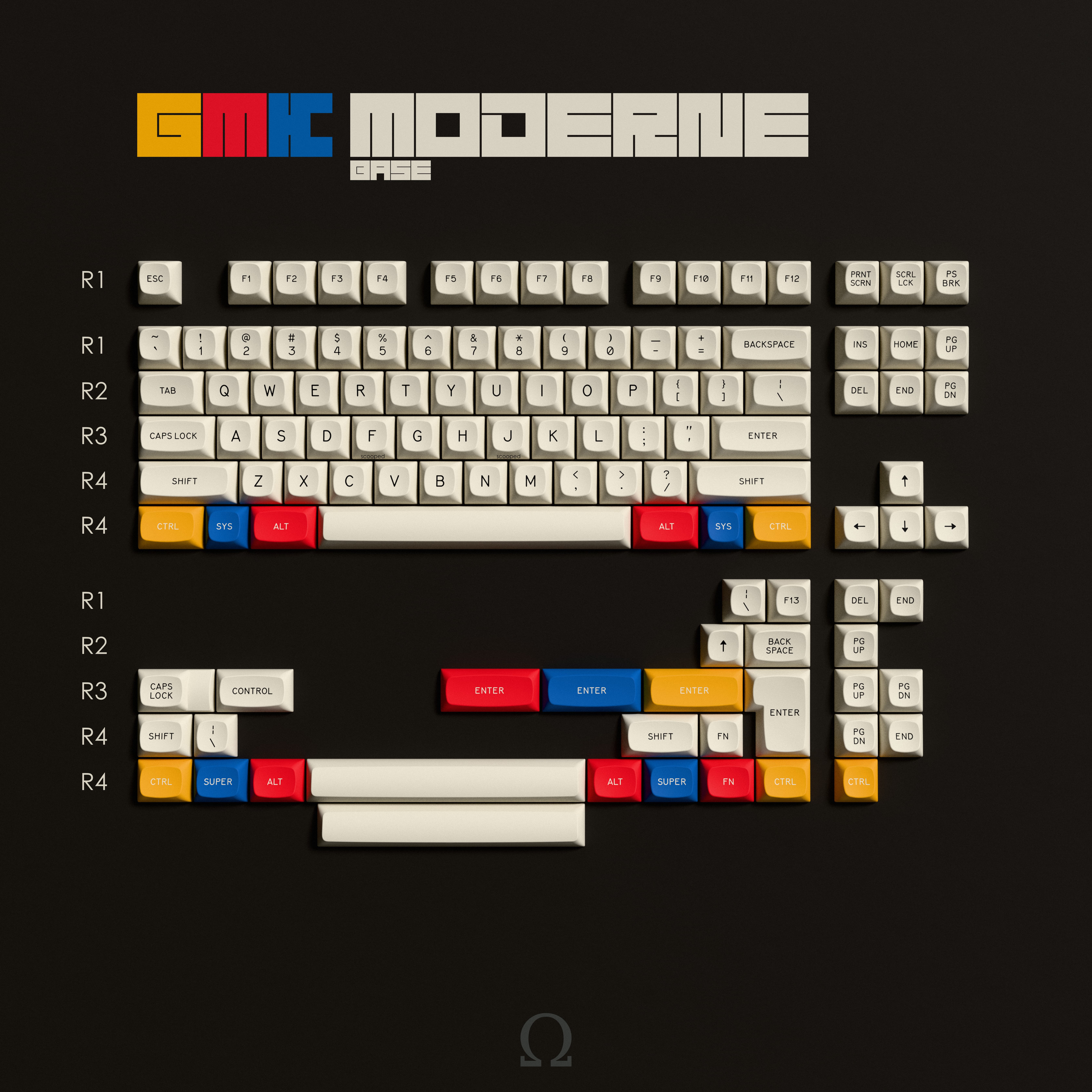GMK Moderne base kit layout